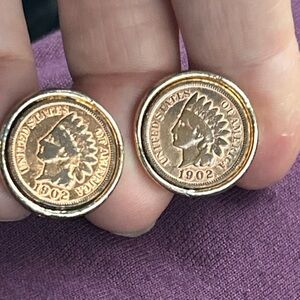 1902 Indian Head Penny Cufflinks